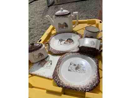 Basset Hound Tea Service Set