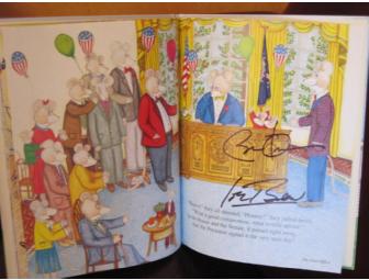 A copy of House Mouse Senate Mouse with over 200 congressional signatures!