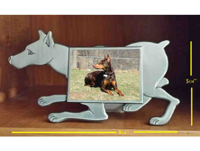Picture Frame - Doberman in play bow