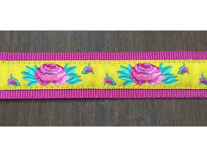 Pink Rose Dog Collar