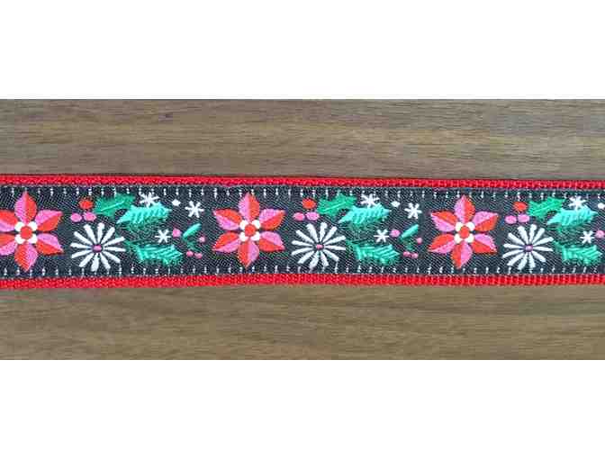 Holiday Poinsettia Dog Collar
