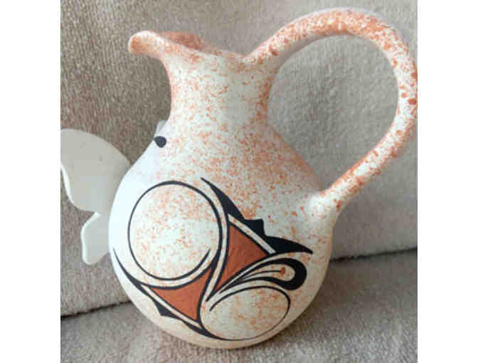 Beautiful Handmade Zuni Clay Butterfly Pot - Photo 2
