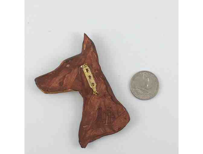 Brooch - Large red head