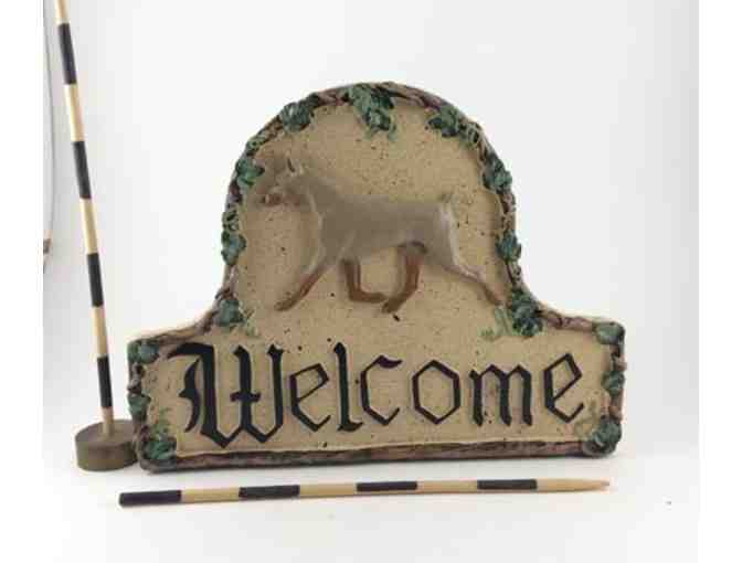Welcome sign - Fawn Dobe