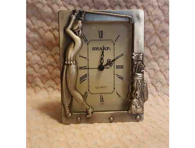 Golf motif clock