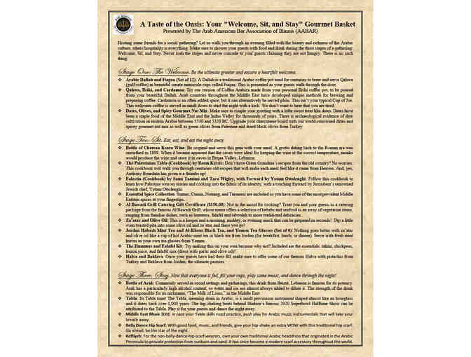 A Taste of the Oasis - Your 'Welcome, Sit and Stay' Gourmet Basket