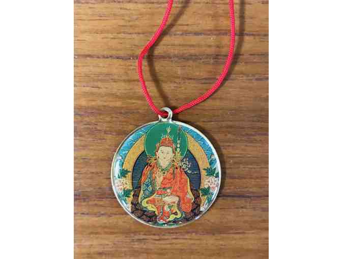 Blessed Photo Pendant with Dudjom Rinpoche and Guru Rinpoche