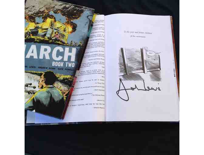 'March Two' book signed by Congressman John Lewis (D-Ga)
