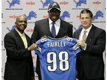 Detroit Lions Football Is Fairley Well -- Great Tickets and Autographed Jersey!