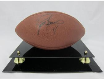 A Guaranteed Score: 'Gunslinger' Brett Favre Autographed Football