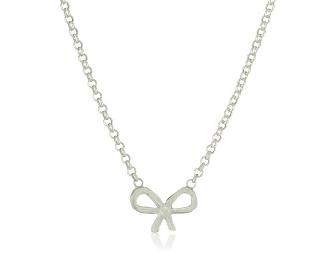 Whispers Bow Sterling Silver Necklace
