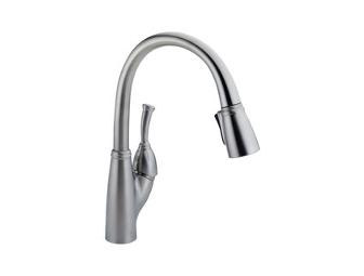 A Fresh Look for Your Kitchen Sink: Delta Single Handle Pull Down Kitchen Faucet