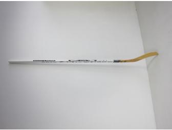 Between the Pipes: Custom-Made Boston Bruins Team Autographed Hockey Stick