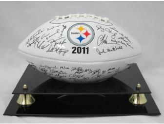 A True Touchdown: Team Autographed Pittsburgh Steelers Ball