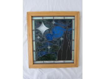 Starry Night: Stained Glass Decorative Panel