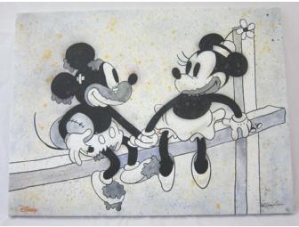 Touchdown Mickey: Limited Edition Giclee on Canvas