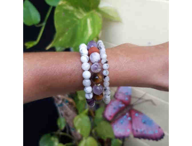 Handmade Gemstone Diffuser Bracelet Set and Essential Oil