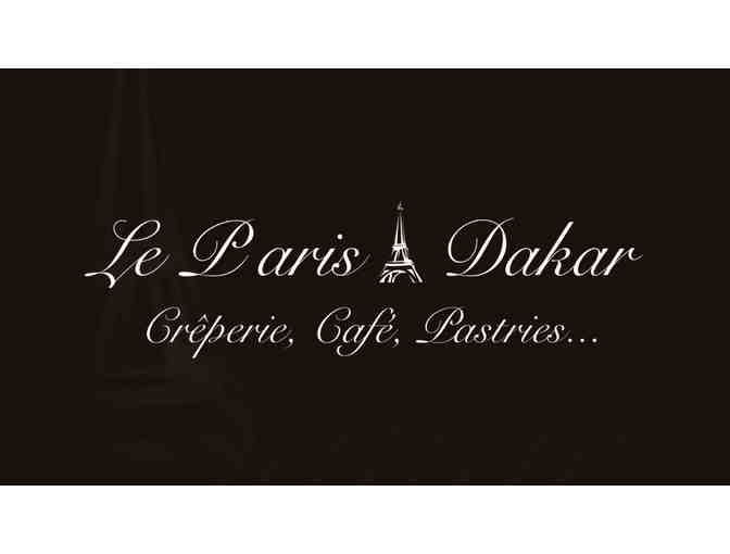 Gift Certificate from Le Paris Dakar for Savory and Sweet Crepes