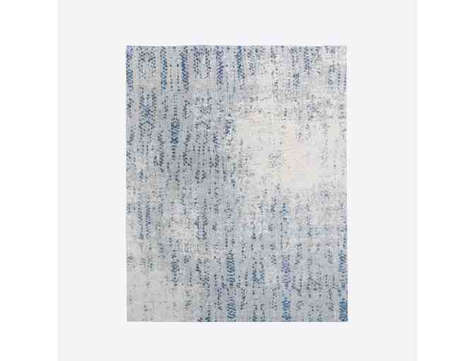 West Elm Distressed Foliage Rug in Moonstone 5x8