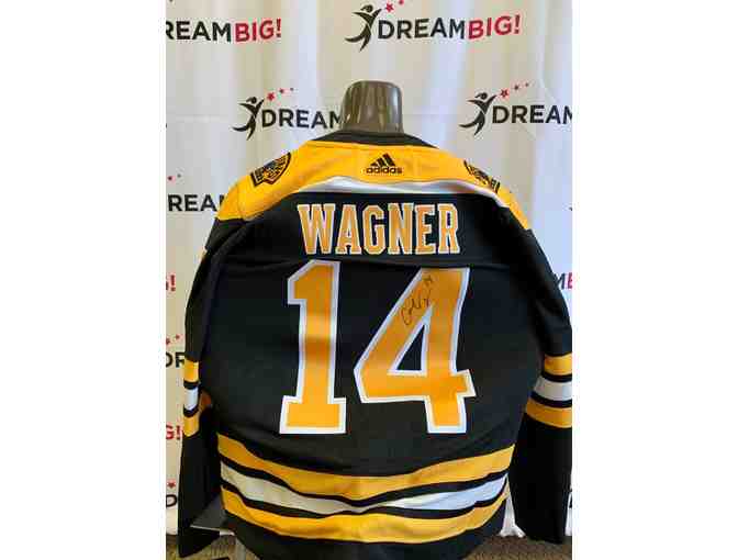 2018-2019 Boston Bruins Team Signed - Wagner Jersey