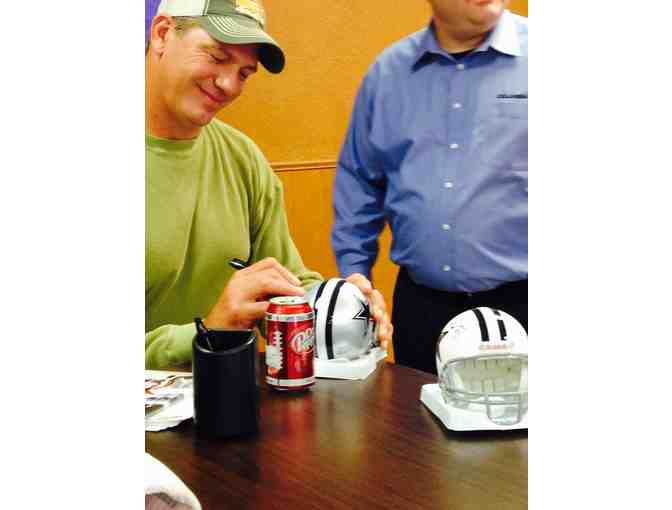 Autographed Dallas Cowboys mini helmet