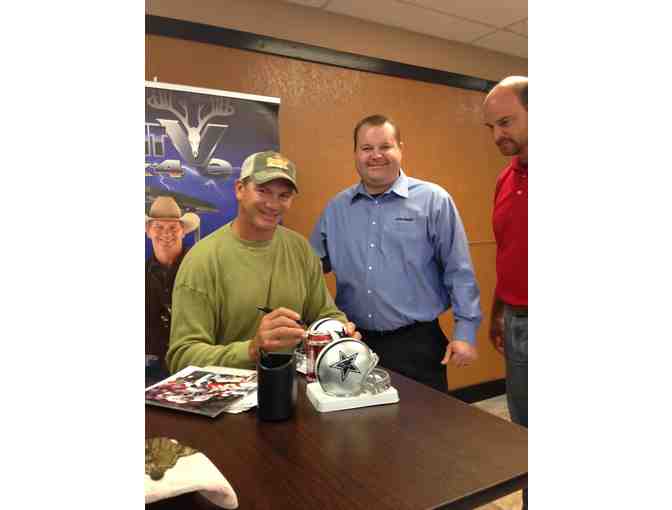 Autographed Dallas Cowboys mini helmet