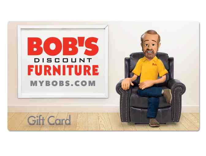 $100 dollar gift card to Bob's Discount Furniture Store