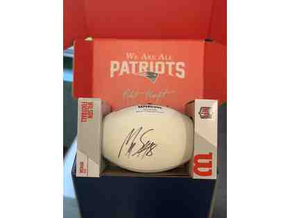 New England Patriot Matthew Slater Autographed Football