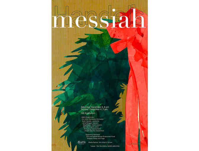 Gift Certificate for Two Tickets to Handel's Messiah in Ann Arbor, Michigan