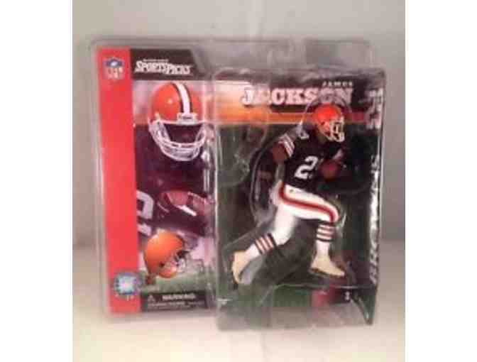 Two McFarlane's SportsPicks Action Figures:Football's Deuce McAllister & James Jackson-NEW