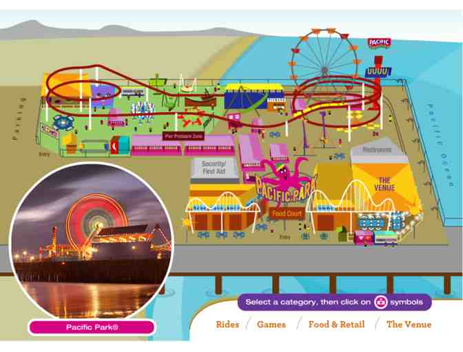 Four Unlimited Ride Wristbands to Pacific Park on Santa Monica Pier