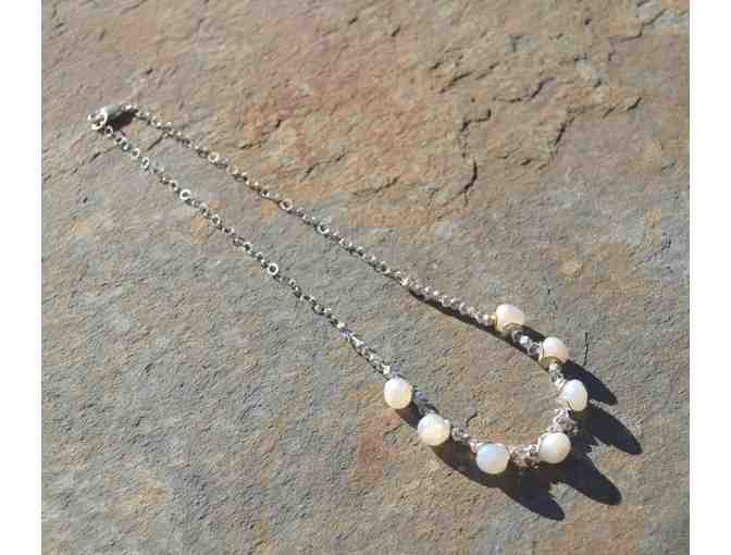 Sterling Chalcedony Necklace made by Chessy Shay Jewelry