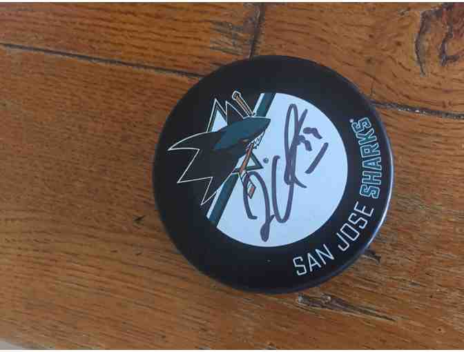 Signed Puck by Logan Couture of the San Jose Sharks