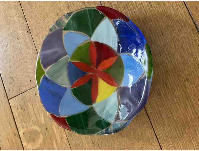 'Mandala' Glass Bowl by Rocio Smith