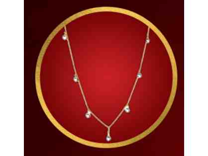 Dainty Diamond Droplets Necklace