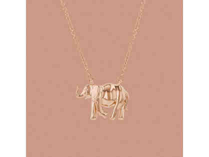 18K Rose Gold Noemie Elephant Pendant Necklace