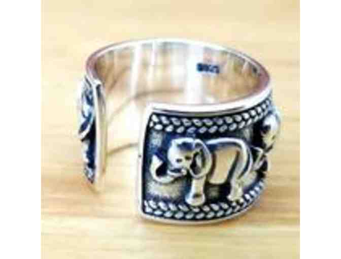 Elephant Herd 925 Sterling Silver Ring