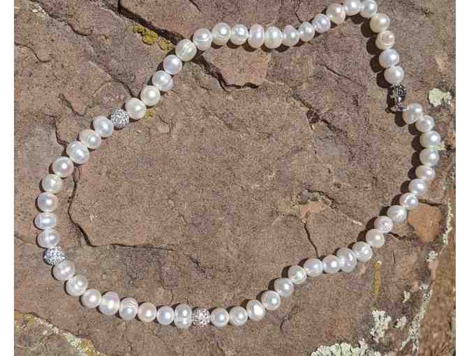 Genuine Freshwater White Pearl Necklace