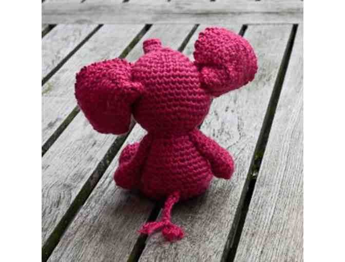Hand-crocheted Amigurumi Elephant - Pink