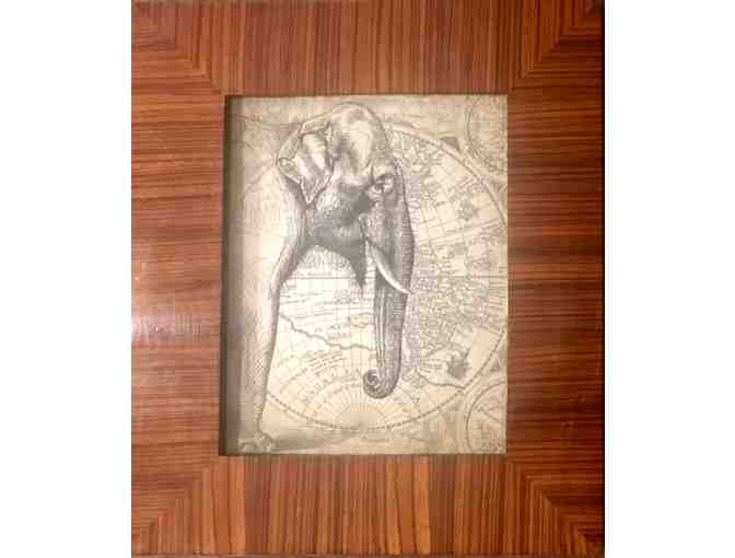 Two Reproduction Vintage Elephant Prints