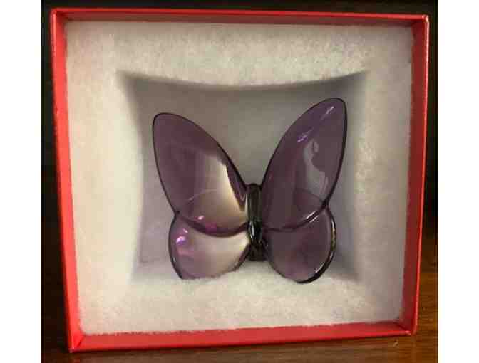 Baccarat Crystal Butterfly - Purple