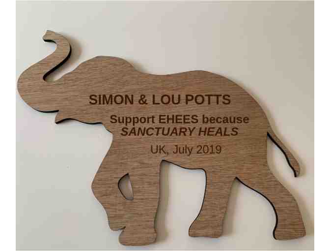 Personalized Elephant Haven Wooden Plaque - LIMITED EDITION