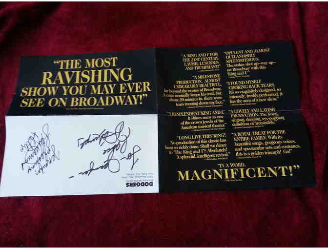 'The King & I' Mailing Signed by Cast Members