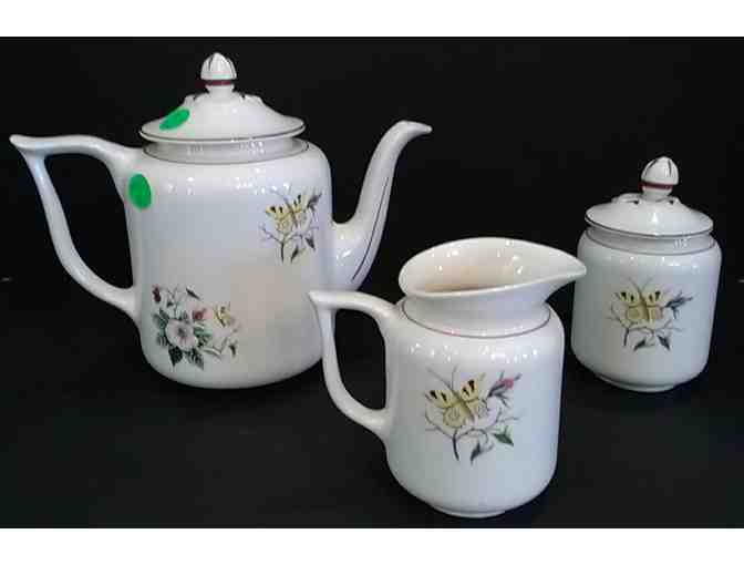 Knowles 1950 Teapot & Cream/Sugar Set
