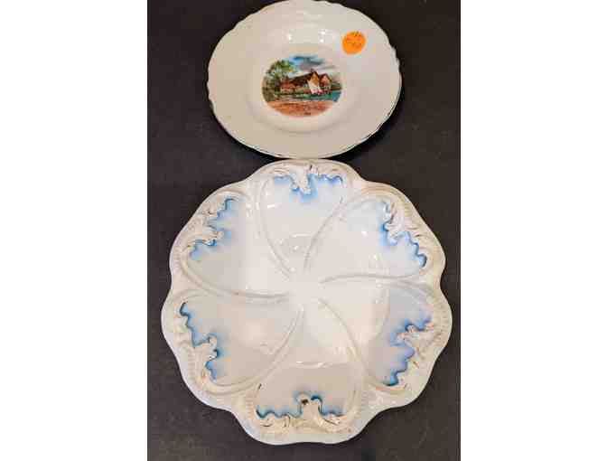 Globe Pottery 2 pc Plate Set