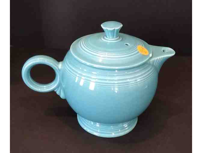 Homer Laughlin Fiesta Turquoise Teapot w/Lid