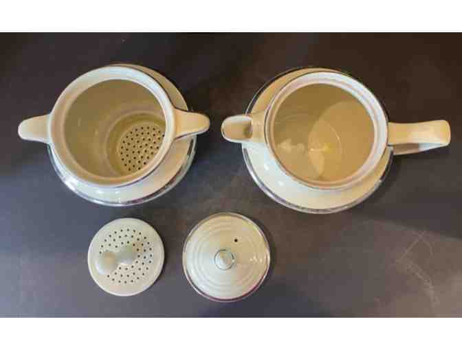 Hall China Silhouette Medallion Drip Coffee Pot Set
