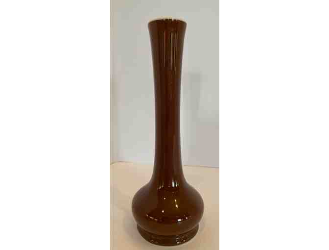 Hall China 8' Brown Bud Vase