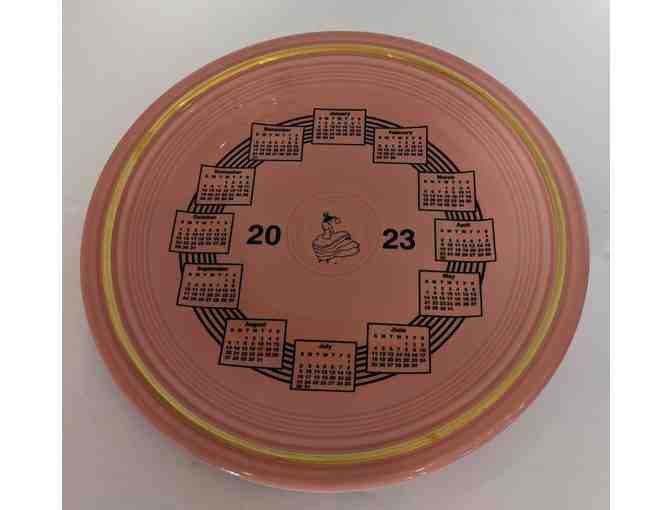 Fiesta Tableware Co 2023 Peony Calendar Plate #3 of 12
