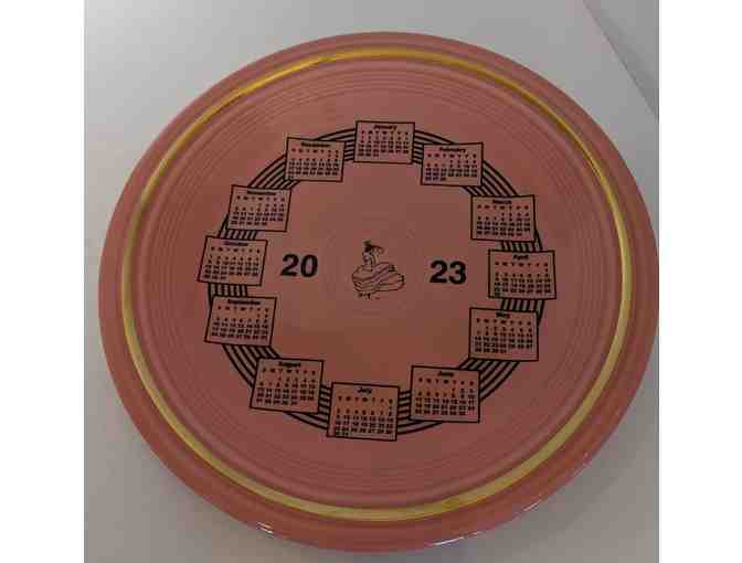 Fiesta Tableware Co 2023 Peony Calendar Plate #10 of 12